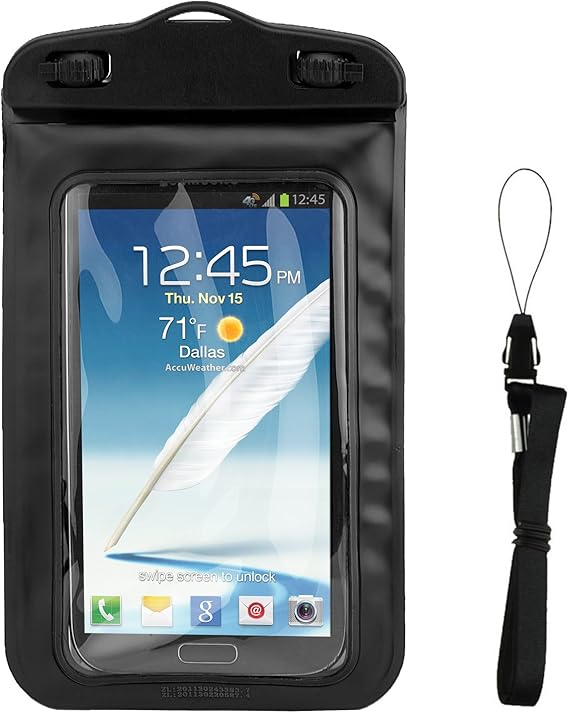 Amazon Com Floating Black Waterproof Cell Phone Case Dry Bag