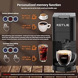 KOTLIE Single Serve Coffee Maker,4in1 Espresso