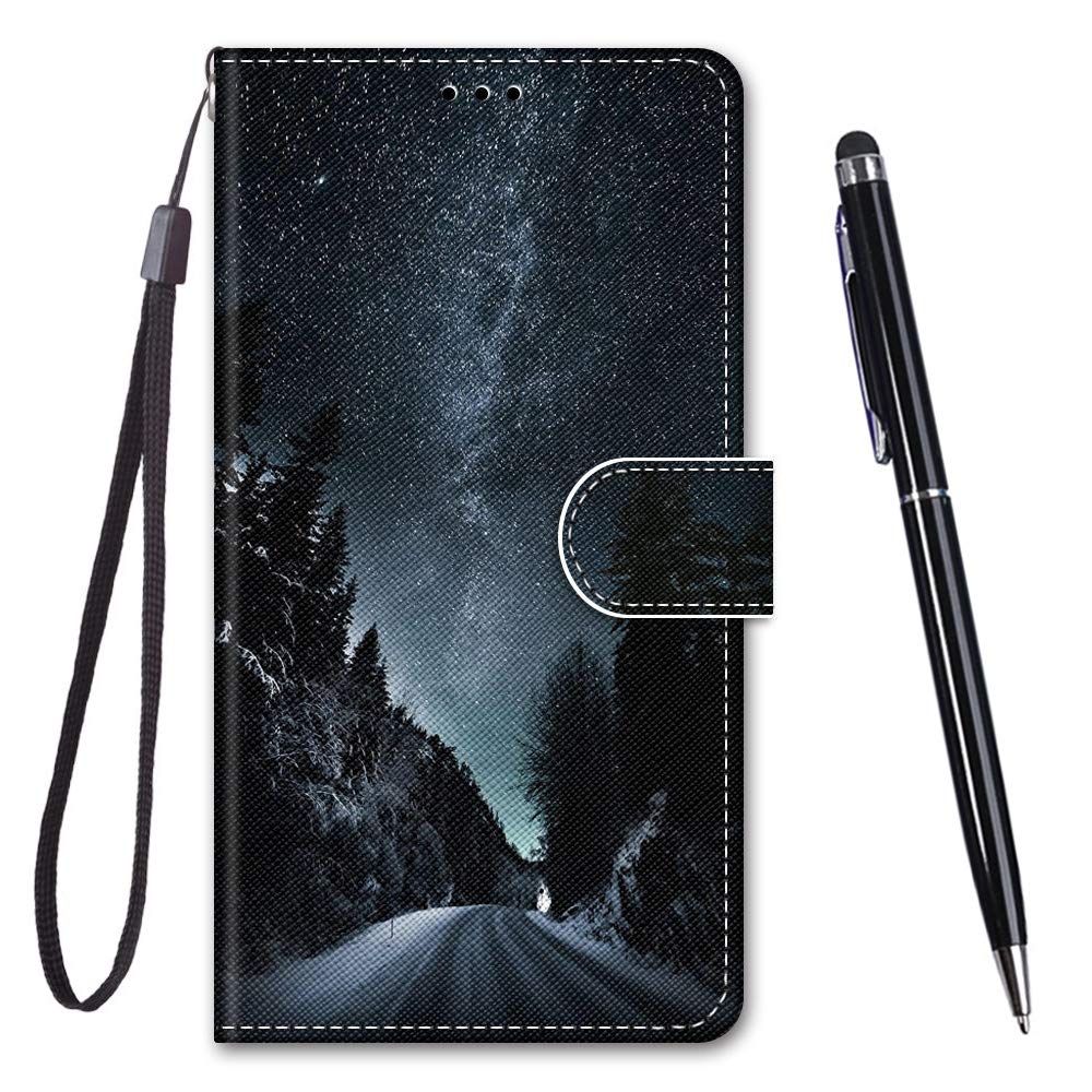 TOUCASA Compatible with OPPO A53 4G 2020/A53s/A32/A33 2020 Case, Phone Case Flip Wallet Leather Magnetic Folio Cover Card Slots Folio Protection OPPO A53 4G 2020/A53s/A32/A33 2020 (Mountain Road) — image 1