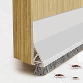 NAKBINX Door Sweep for Bottom of Door: Self-Adhesive Door Draft Stopper | Triangular Design Ensures Straight and Durable - Stripping Seal for Dust, Noise, and Air Insulation, White, 39&rdquo;