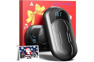 BOTKC Electric Hand Warmers Rechargeable 2 Pack with 3 Heating Mode,Portable Hand Heater,Smart Chips,USB Quick Charge, Winter Gifts for Christmas, Outdoor, Golf, Hunting, Camping