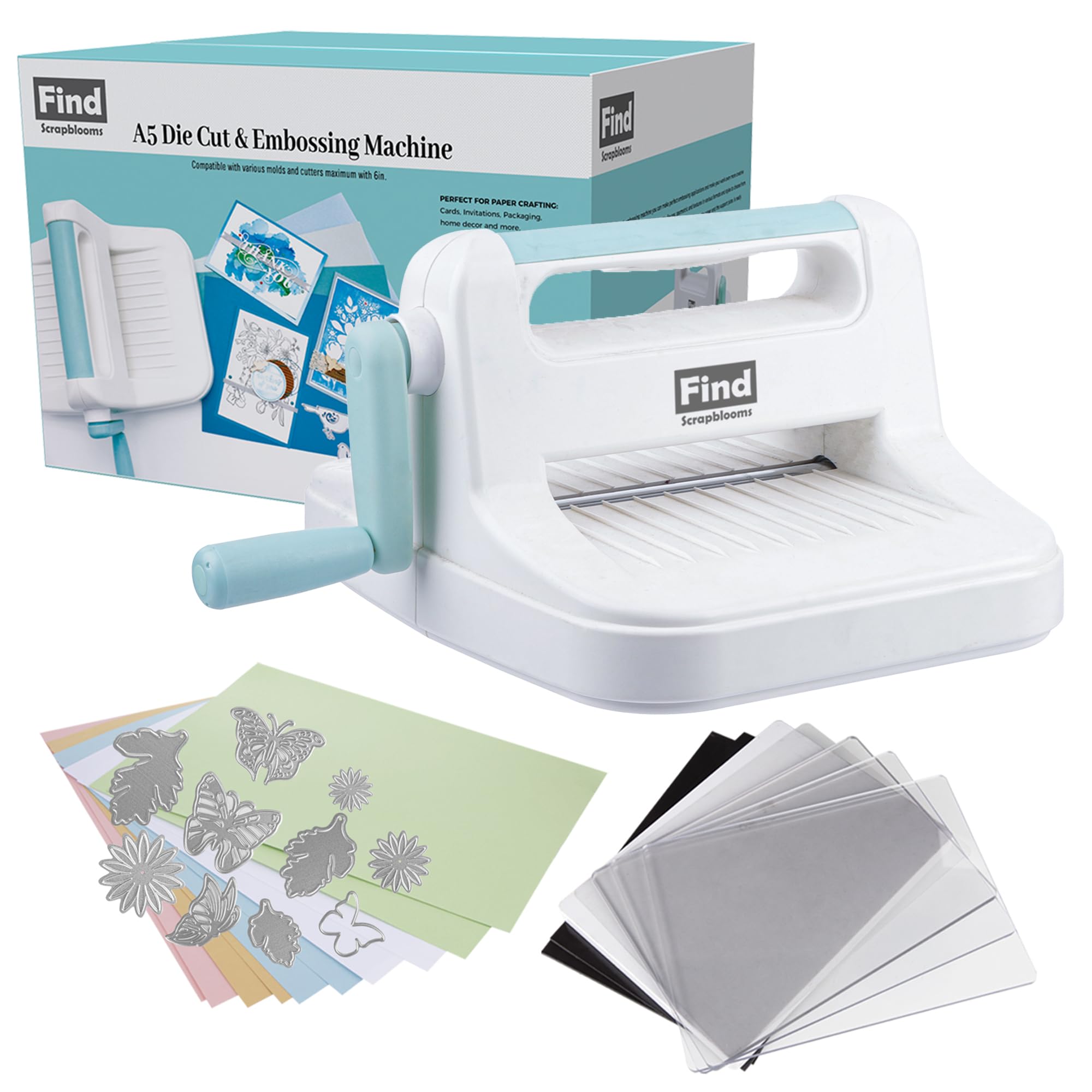 Photo 1 of **MISSING PARTS** Find Scrapblooms Manual Die Cutting Machine,Embossing Machine for Card Making Crafting, 6" Openning(Gift Box)
