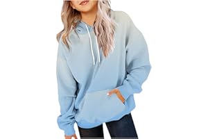 Itsame Cute Hoodies For Girls Oversized Long Sleeve Drawstring Hooded Sweatshirt Gradient Teen Girls Pullover Tops 2-13 Years