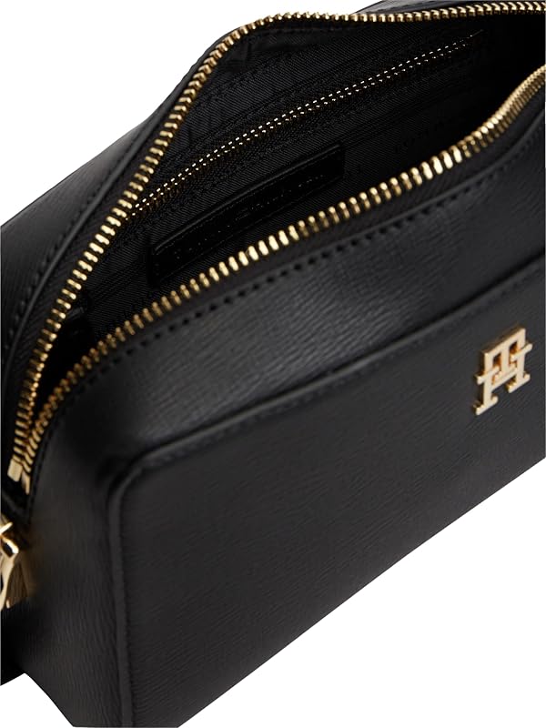 Damen Crossbody Bag Tasche Grace mit Reißverschluss, Schwarz (Black), Einheitsgröße