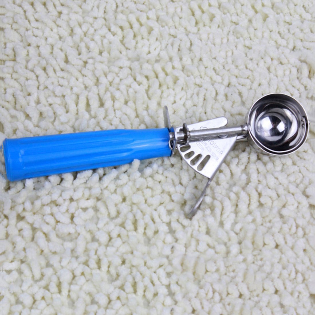 Amazon.com: eDealMax del cocinero de la cocina a la antigua Cuchara para Helado Cuchara Baller azul de la herramienta: Kitchen & Dining