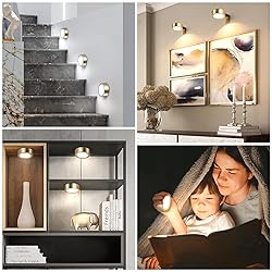 KELUOLY 4-Pack Picture Light Battery Operated