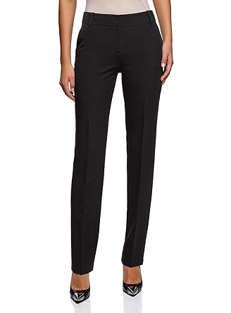 oodji Collection Damen Gerade Klassische Hose