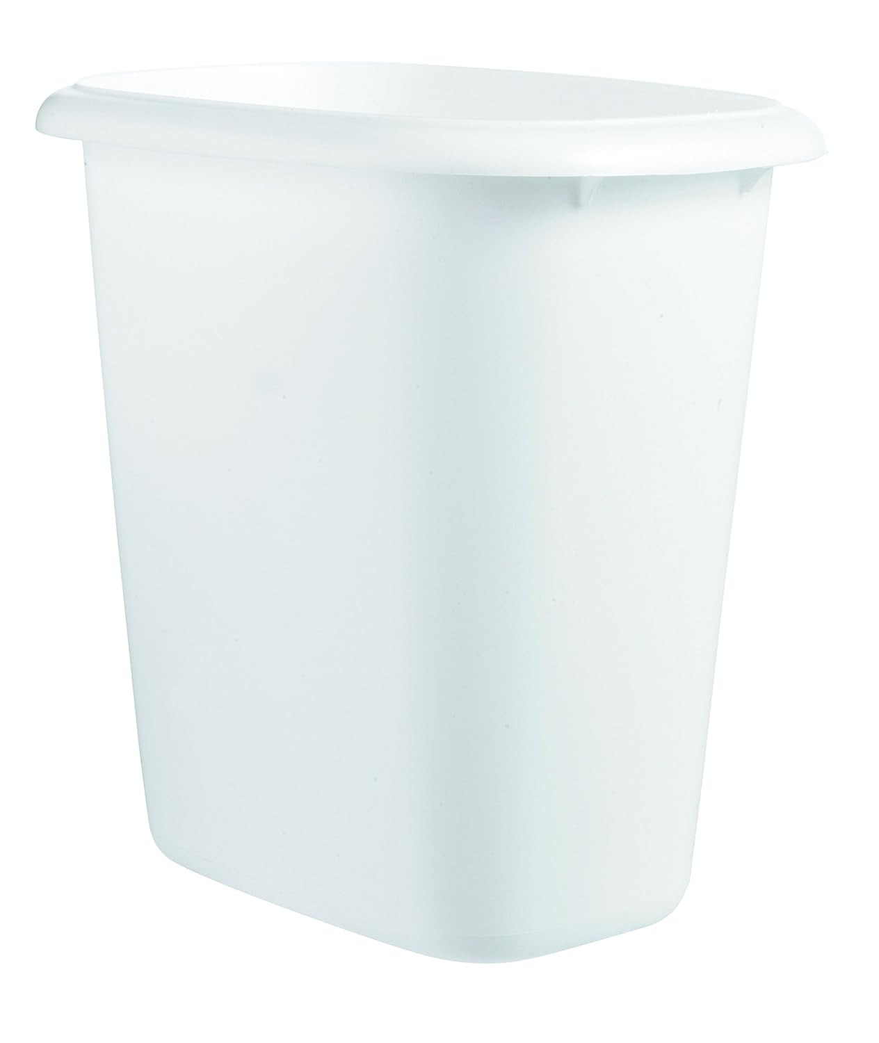 Rubbermaid FG295300WHT 6 Quart White Vanity Wastebaskets