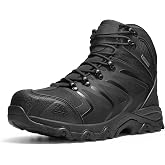 NORTIV 8 Waterproof Steel Toe Work Boots for Men | ASTM Safety Construction Boots Slip-resistant Outsole Comfortable &amp; lightweight design All-day Wear ARMADILLO-STL