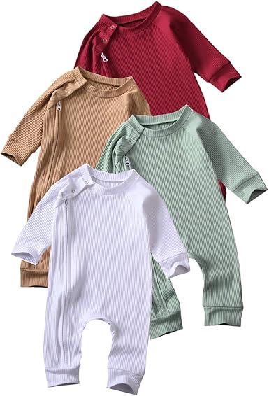 ribbed footed onesie