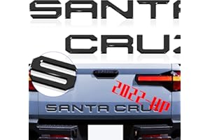 KINGBOO Tailgate Insert Letters Compatible for 2022 2023 Santa Cruz 3M Adhesive & 3D Raised Tailgate Decal Letters (Gloss Black)