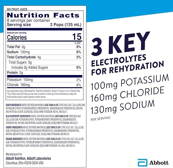 PEDIALYTE FREEZER POPS AS SIZE 16CT PEDIALYTE FREEZEER POPS ASST 16CT