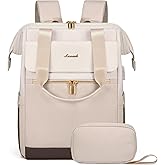 LOVEVOOK Laptop Backpack for Women, 15.6 Inch Work Laptop Bag with USB Port, Fashion Teacher Nurse Backpack Purse, Waterproof Travel Computer Backpack with Organizer Bag, 2PCS