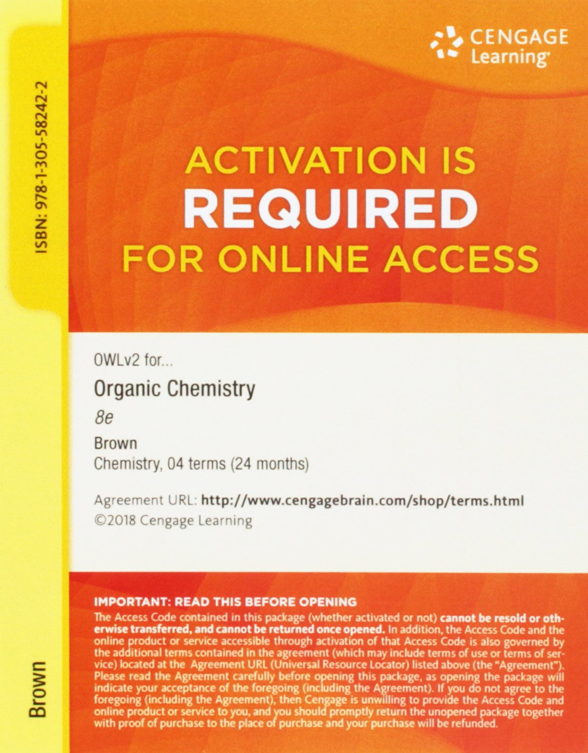 Organic Chemistry: William H. Brown, Brent L. Iverson, Eric V. Anslyn,  Christopher S. Foote, Bruce M. Novak: 9781337537810: Books - Amazon.ca