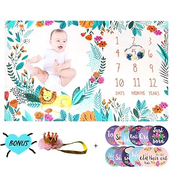 baby calendar blanket