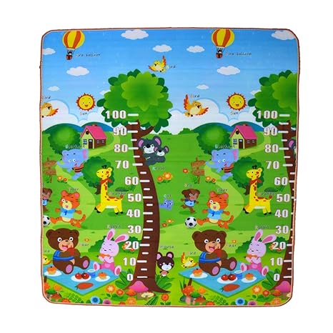 Baby Bucket Waterproof Double Sided Baby Crawling Mat | Baby Play Crawl Floor Mat | for Kids Picnic Play School Home for Babies [Print May Vary] - [Size - 150 * 180cm / 0.8mm Thickness] Sun
