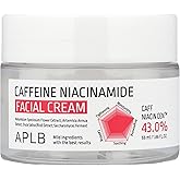 APLB Caffeine Niacinamide Facial Cream | CAFF NIACIN CEN™ 43.0% 1.86 FL.OZ/Korean Skincare, Pore care, Deep hydration & Soothing, Elasticity care