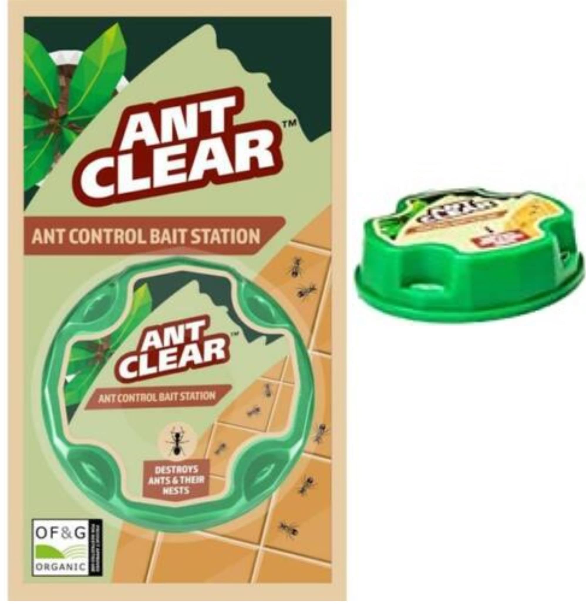 Ant Clear Bait Station - Ant Control Bait Station with a Thank You Sticker - Use Indoor and Outdoor