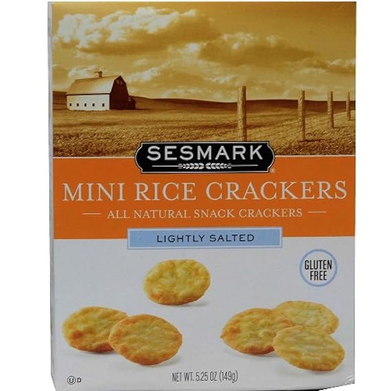 Sesmark Foods Mini Rice Crackers Gluten Free Lightly Salted