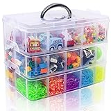 SGHUO 3-Tier Stackable Storage Container Box with