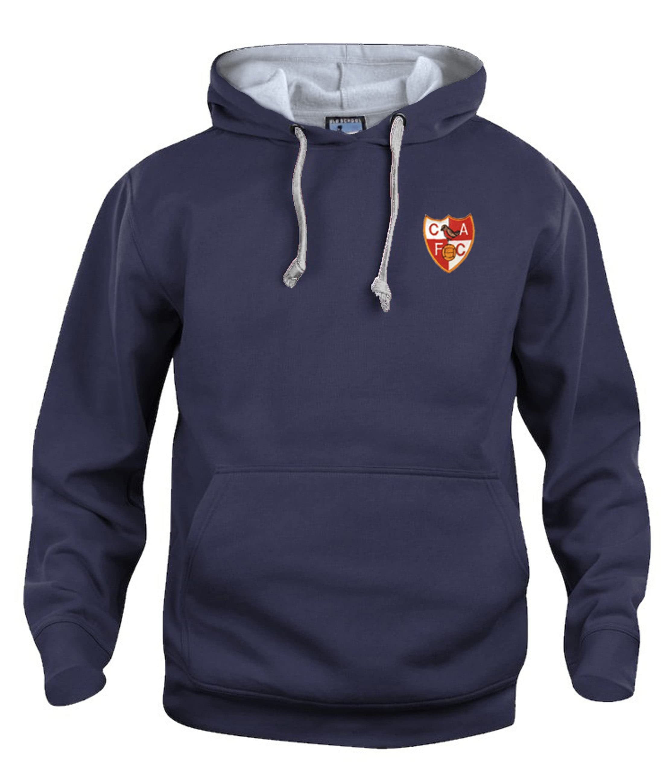 Charlton 1940s Retro Football Hoodie Embroidered Logo (XXL) Navy