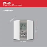 Honeywell Home T135C110AEU DT135 Digital Non-Programmable Thermostat White view 4