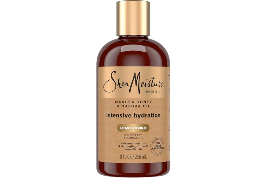 SheaMoisture Hydration Hair Milk Manuka Honey and Mafura Oil for Dry Hair to Hydrate and Style Hair 8 oz
