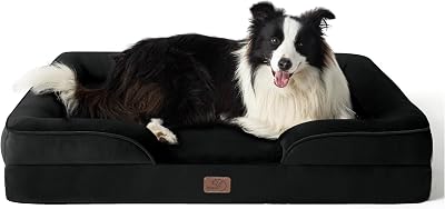 Bedsure Large Dog Bed Sofa Orthopedic with Washable Cover 89x63x16cm