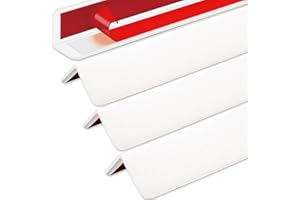 AGHITG Corner Guards for Walls,4PCS White Wall Corner Guard with Back Glue for Walls Prevent from Dramge,48 in(L) X 1-5/8 in(W) Wall Corner Guard for Baby Safty,Stair Corner,Edge Protector.