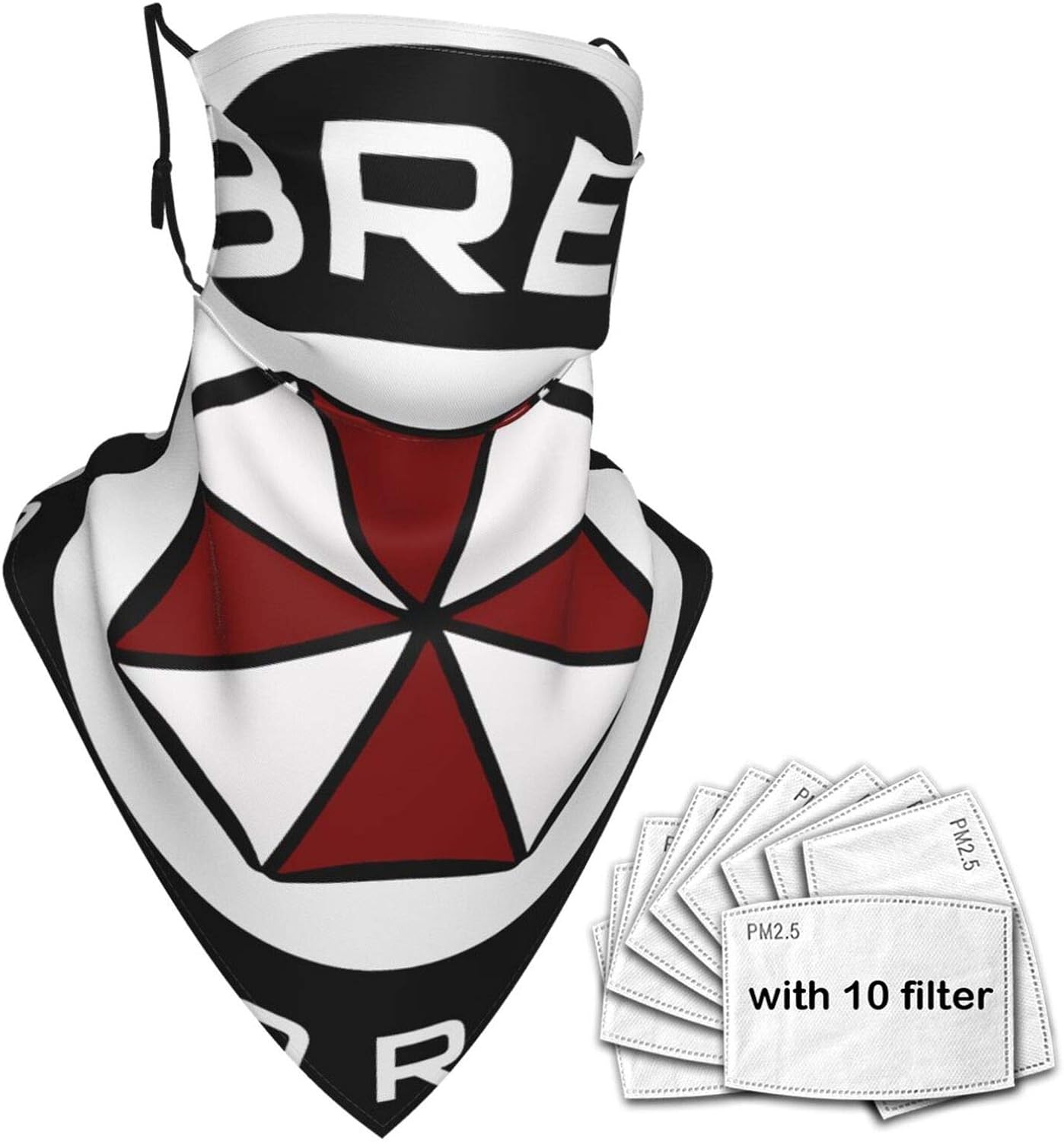 Umbrella Corporation Face Mask with Stretchy Hanging Ear Breathable