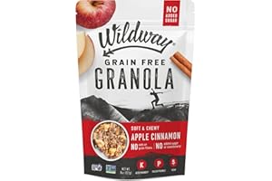 Wildway Keto, Vegan Granola | Apple Cinnamon Granola | Certified Gluten Free Granola Breakfast Cereal, Low Carb Snack | Paleo, Grain Free, Non GMO, No Added Sugar | 8oz