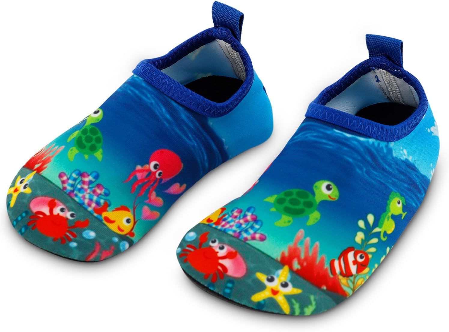 Bigib Toddler Kids Swim Water Shoes Quick Dry Non-Slip Water Skin Barefoot Sports Shoes Aqua Socks for Boys Girls Toddler