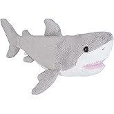 Wild Republic Great White Shark plush, Stuffed Animal, Plush Toy, Gifts for Kids, Sea Critters 11 inches