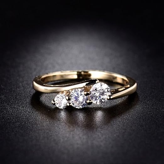 White Sapphire Womens Eternity Ring Stackable 1 04 Ctw 14k Yellow Gold Trijewels
