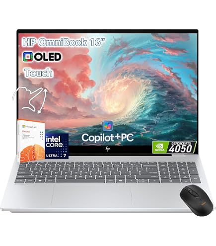 Amazon.com: HP OmniBook 7 Touchscreen Laptop -16inch OLED 120Hz