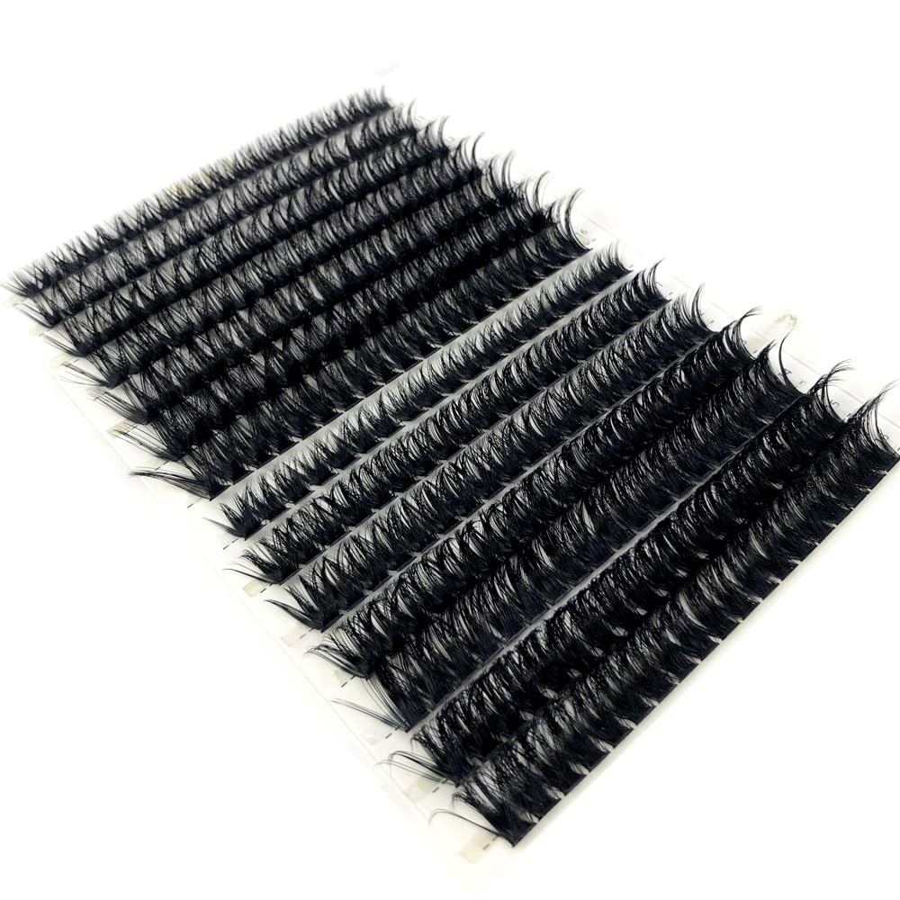 HBZGTLAD 30D/40D/50D/60D/80D Mink Eyelashes 280 Bundles Natural Eyelash extension 3D Russia Volume Individual Eyelash Cluster Makeup Tools Lashes (60D 80D-D Curl-0.07MM-MIX)