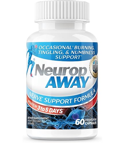 NeuropAWAY PM Nighttime Nerve Support – Melatonin, Taurine, L-Theanine & R-Alpha Lipoic Acid – Supports Healthy Nerve Function & Restful Sleep 60 Capsules : Health & Household