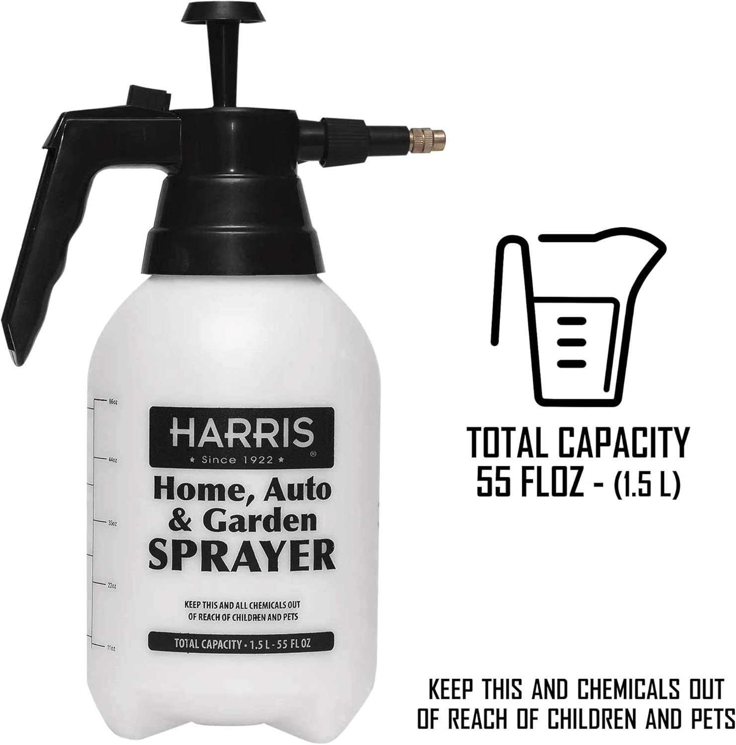 HARRIS Pump Sprayer for Home, Garden and Auto, 1.5L : Garden & Outdoor