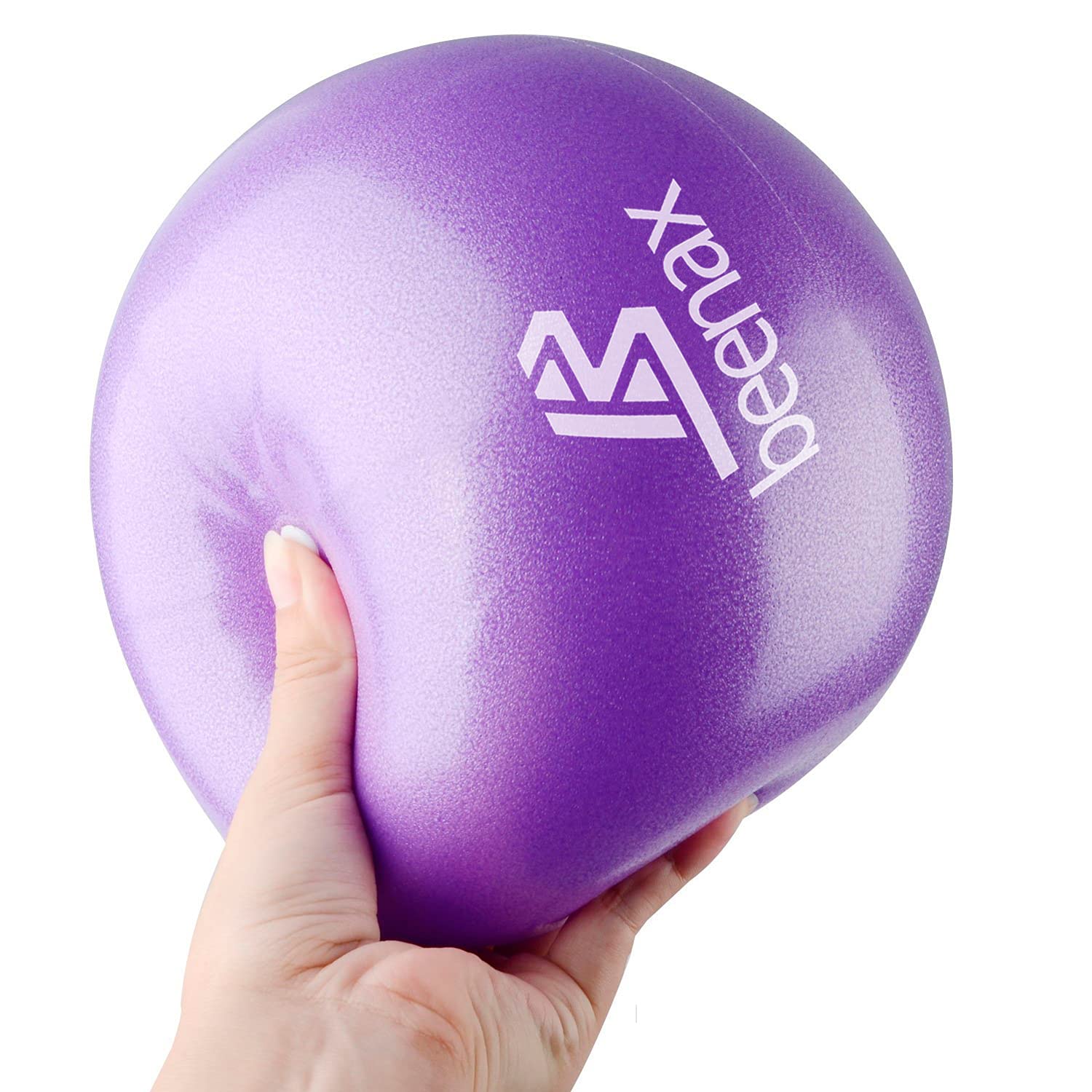 Beenax 23cm Soft Pilates Ball - 9 Inch Exercise, Mini Barre, Gym Ball - Perfect for Yoga, Pilates, Core Training, Physical Therapy and Balance (Home & Gym & Office)
