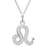 Moissanite Zodiac Necklace, 925 Sterling Silver Horoscope Pendant, 12 Constellation Astrology Jewelry Gift for Women, Comes with Jewelry Box
