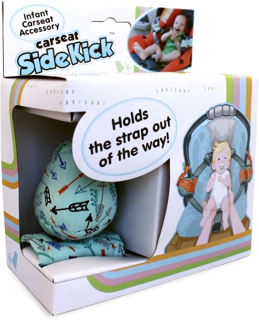 Cars Seat Seatbelt Holder - Carseat Sidekick - Includes 2 Attachment Clips, 2 Retractable Bells, and 2 Magnetic Straps