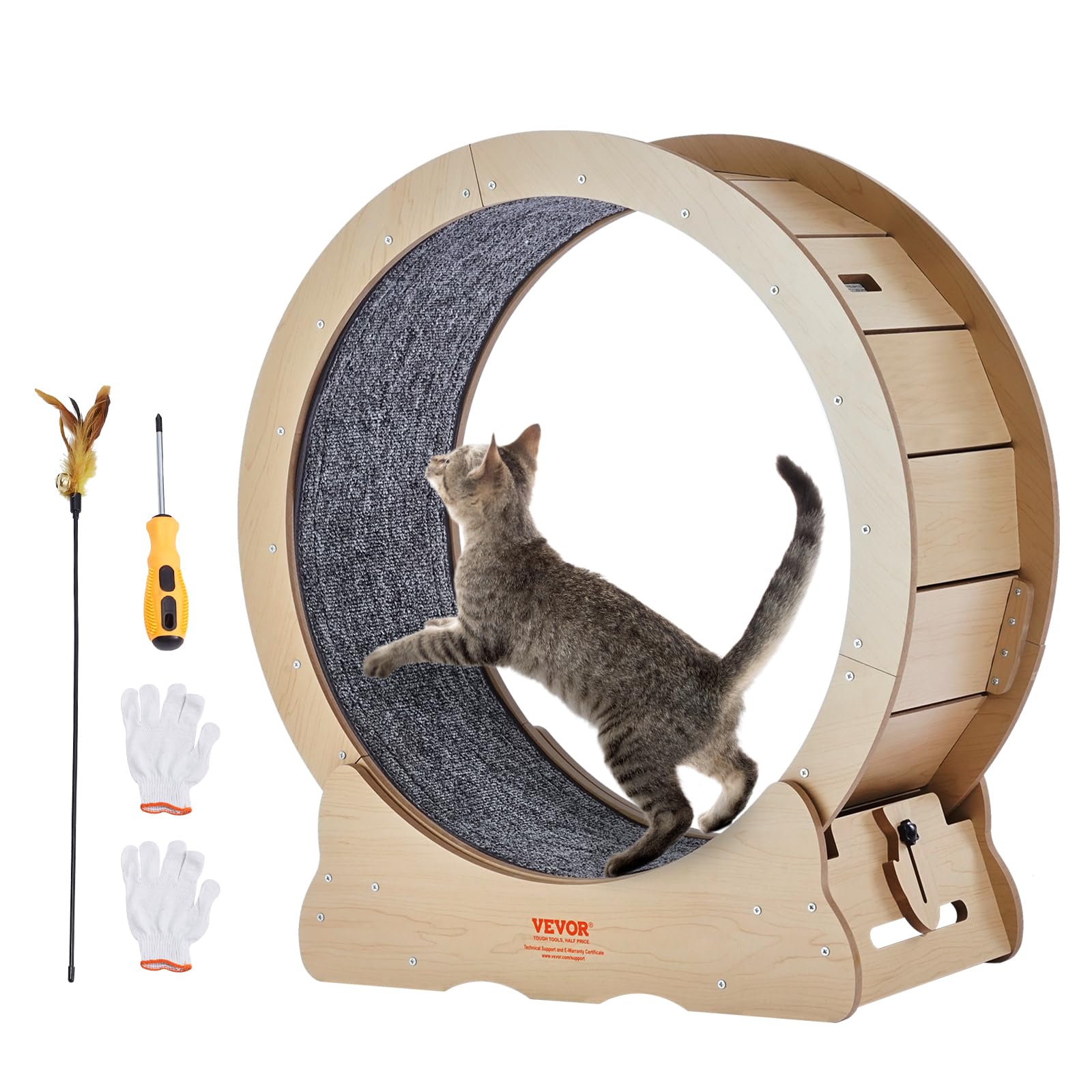 VEVOR Cat Exercise Wheel, Large Treadmill Wheel for