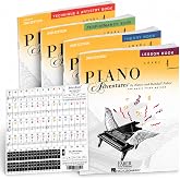 Piano Adventures Level 4 Learning Set 2nd edition By Nancy Faber - Lesson, Theory, Performance, Technique &amp; Artistry Books &amp; Juliet Music Piano Keys 88/61/54/49 Full Set Removable Sticker