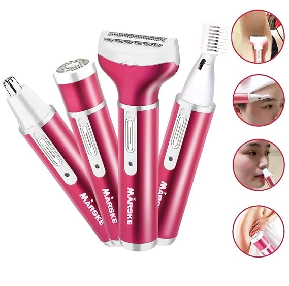 Bikini Trimmer 4 In 1 USB Rechargeable Electric Women Shaver Nose Hair