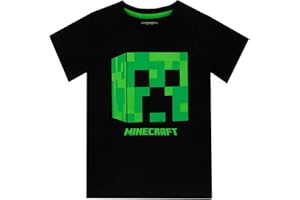 Minecraft Boys T-Shirt Creeper Green Size 6
