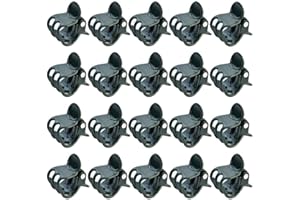 100 pcs Plant Clips, Orchid Clips Plant Orchid Support Clips Flower Vine Clips Supporting Stems Vines Grow Upright Dark Green