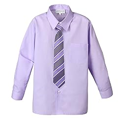 Spring Notion Big Boys' Cotton Blend Dress Shirt