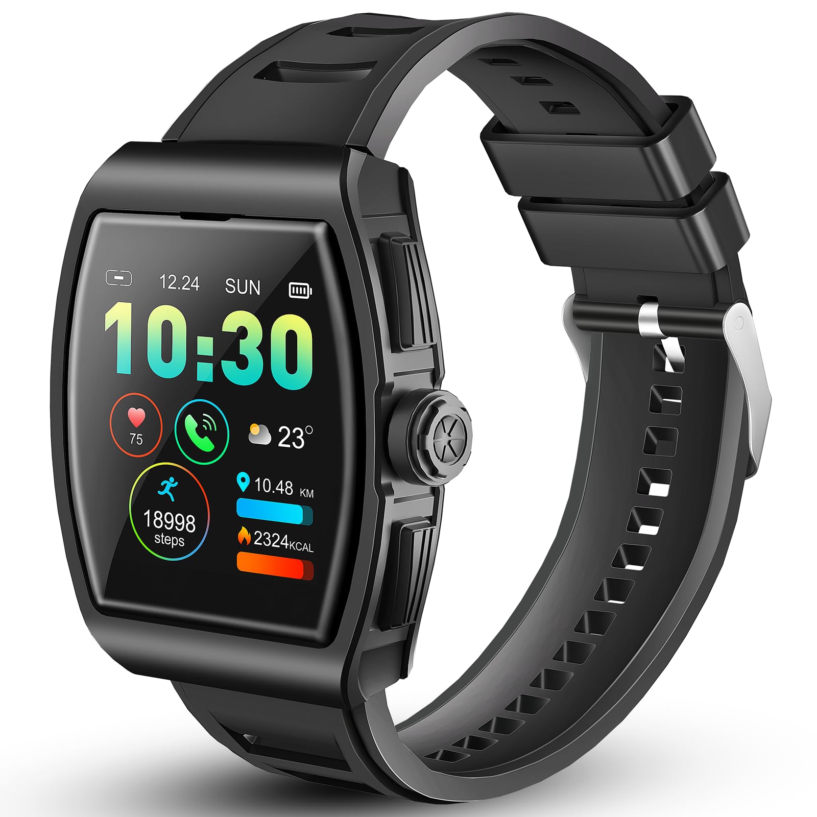 artfone Smart Watch (Answer/Make Calls), 1.54" Fitness Watch with Blood Oxygen Heart Rate Sleep Stress Monitor, Calculator, Step Counter Watch, Smartwatch for iOS Android
