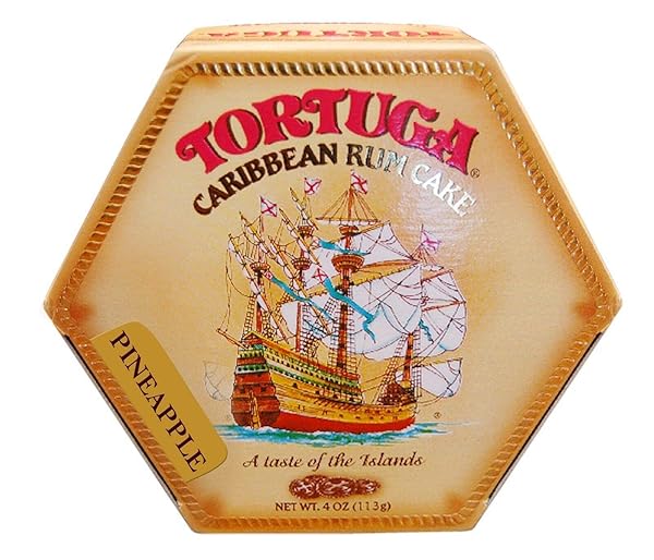 TORTUGA CARIBBEAN RUM CAKE 4 OZ PINEAPPLE FLAVOR