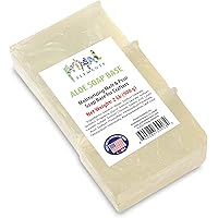 Primal Elements Aloe Soap Base - Moisturizing Melt and Pour Glycerin Soap Base for Crafting and Soap Making, Vegan, Cruelty F